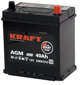 Аккумулятор Kraft Asia AGM (40Ah) борт